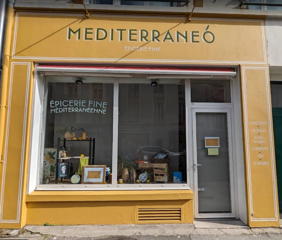 facade de l'epicerie fine mediterraneo a Brest