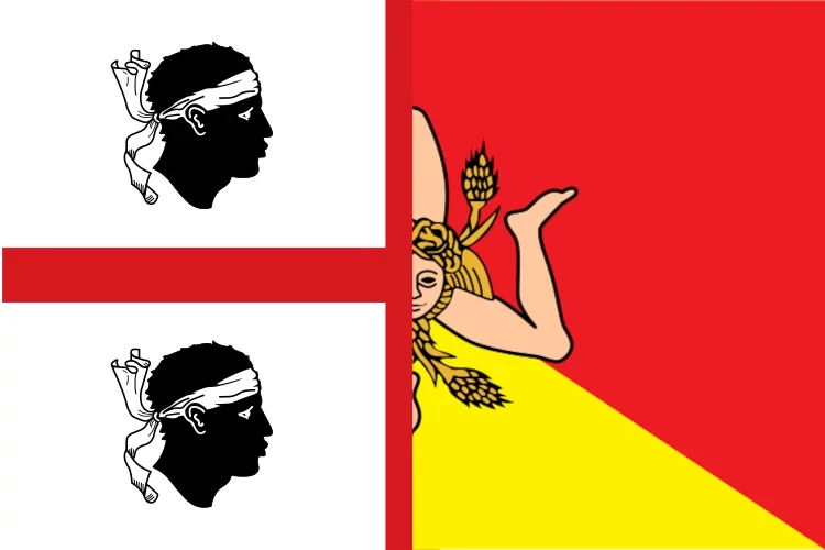 drapeau sarde et sicilien